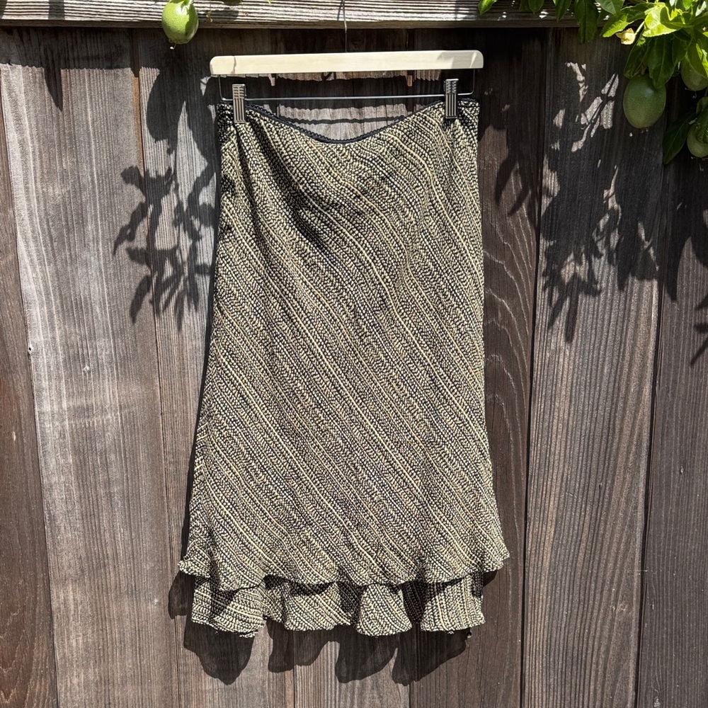 Style & Co. Black and Cream Midi Skirt